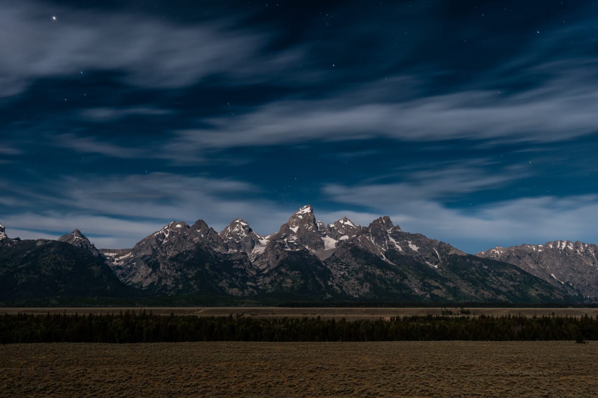 The Tetons from Glacier Point - Nikon D3, 24-70mm 2.8 - 34mm, 30 sec@ f4 ISO 200