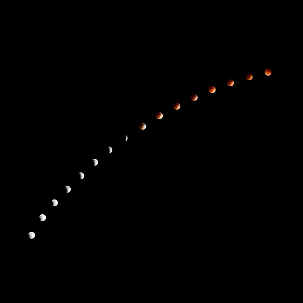 Blood Moon Composite - Nikon D800, 70-200 f2.8 - 200mm, 1/125 sec @ f4 ISO 100