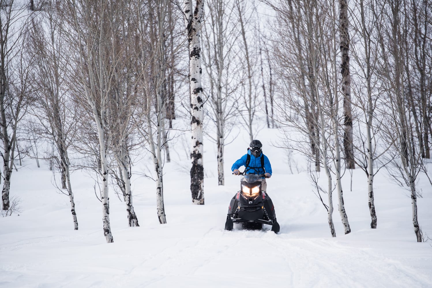 Snowmobiling to the Granite Hot Springs