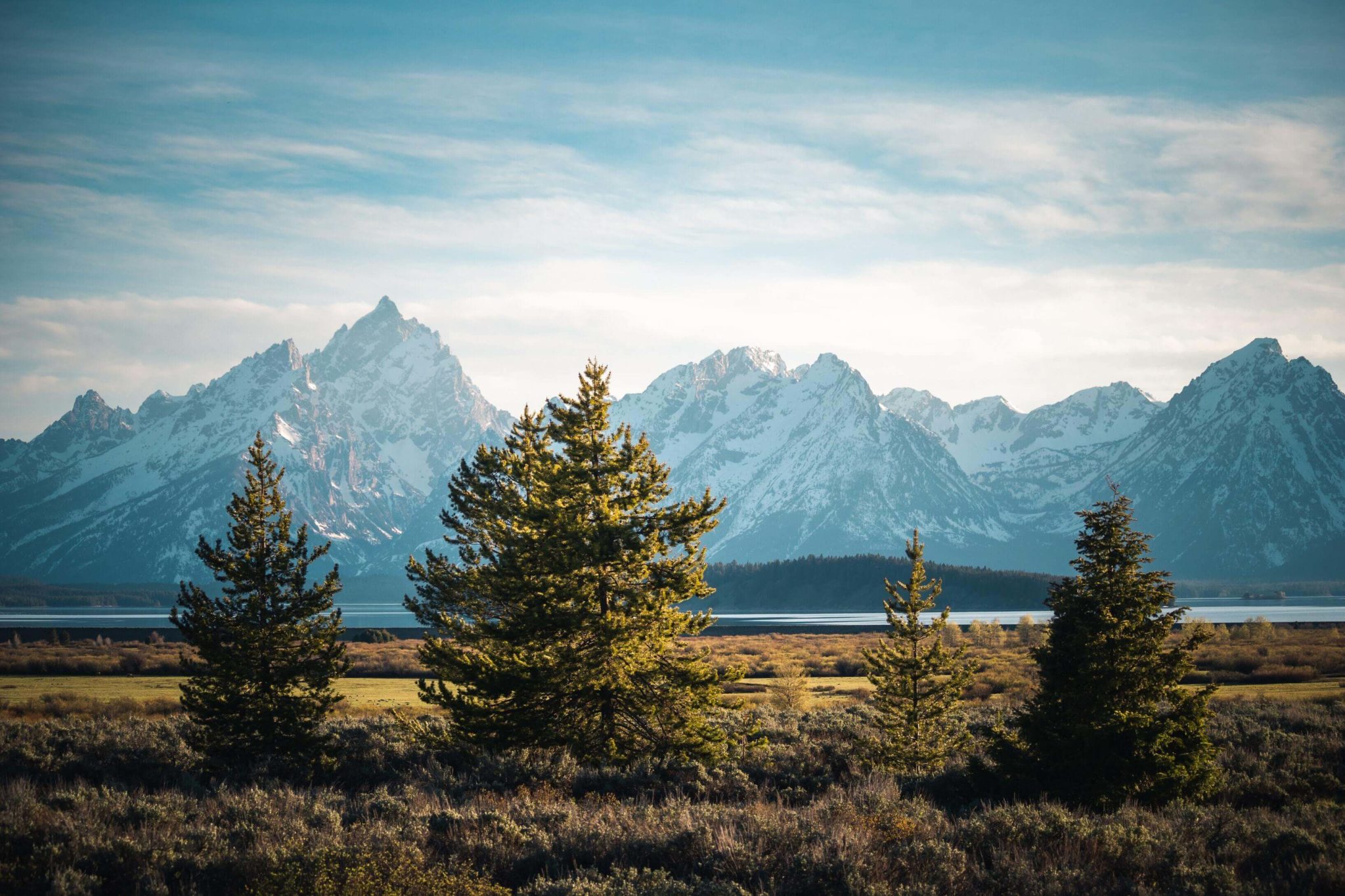 Grand Teton, a wonderful Wyoming staple, is pictured during a summer with Outpost.